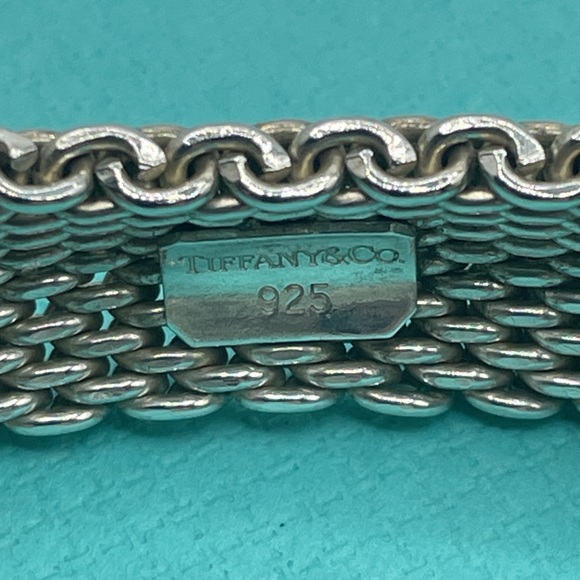 🎄Black Friday Sale Tiffany & Co Somerset Mesh Bangle Bracelet - Picture 3 of 4